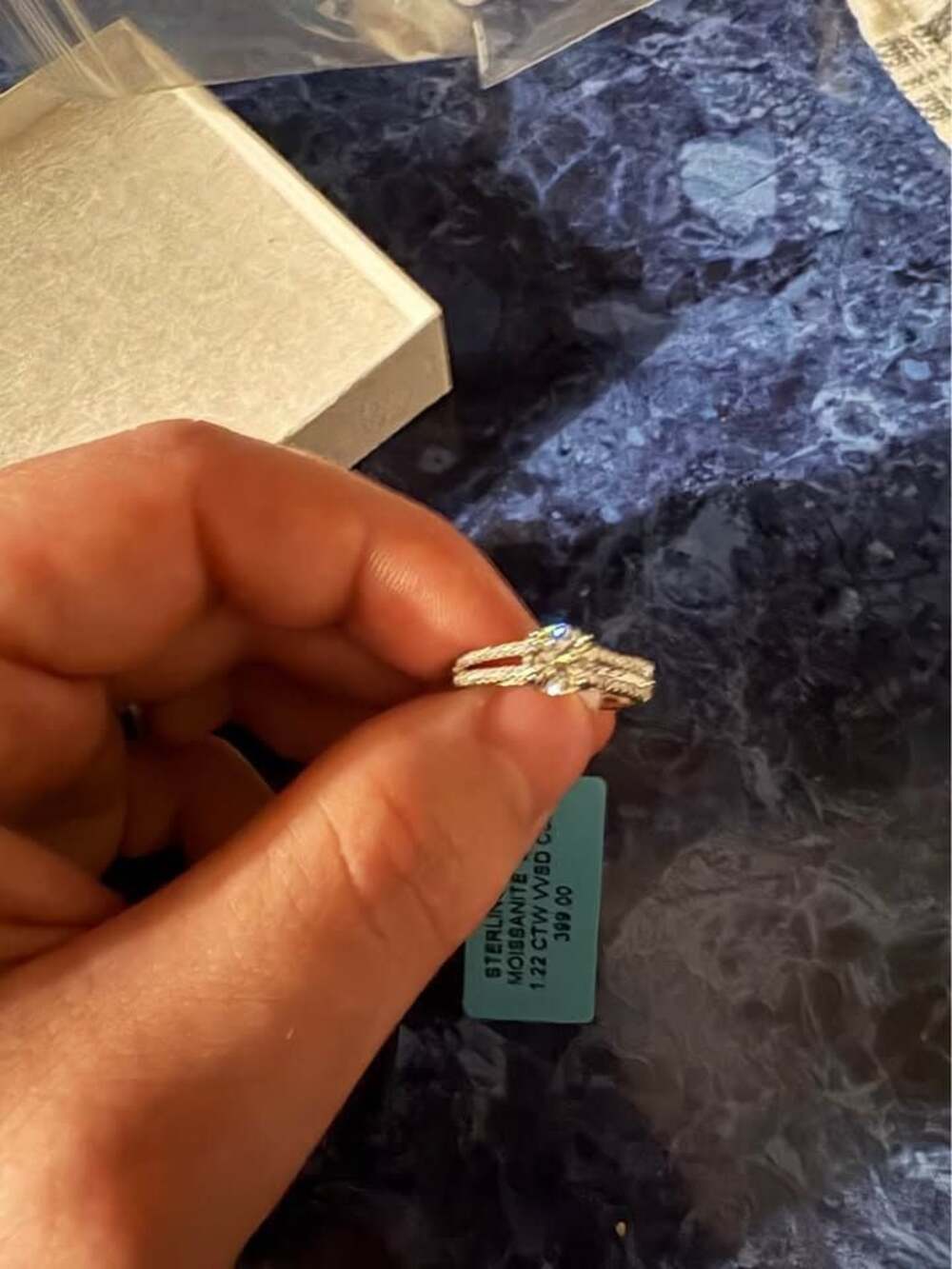 Size 7 Moissanite Ring
